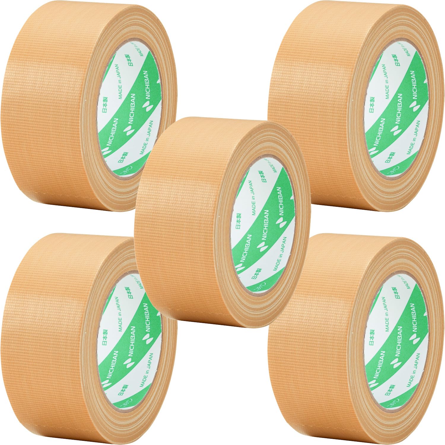 Amazon.co.jp: ニチバン 布粘着テープ No.121N 50mm×25m 5巻 黄土 121N